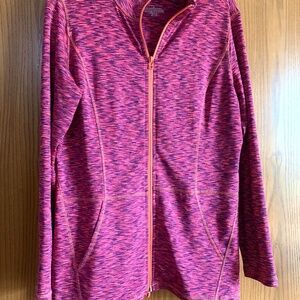Christopher & Banks Medium Running Jacket Pink Zip Up with pockets